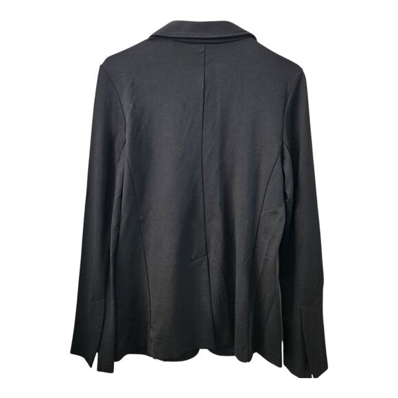 Miller Wendt Black Open Front Blazer S Stretch Preppy Classic Office Career - Picture 2 of 8